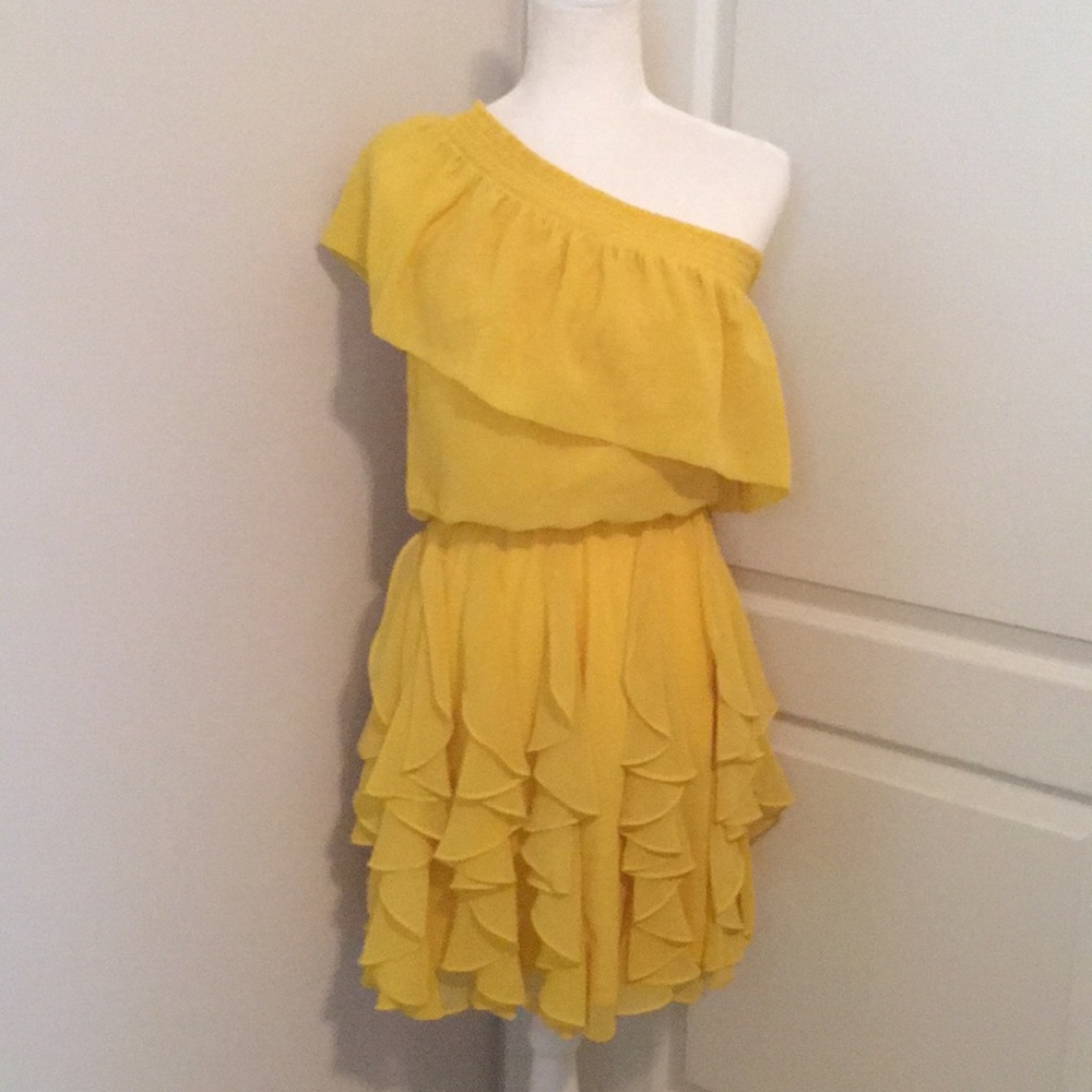 Jessica Simpson One Shoulder Ruffle Dress - Picture 2 of 8